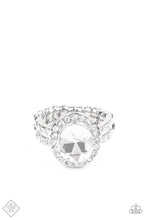 Load image into Gallery viewer, Unstoppable Sparkle White Skinny Band Ring
