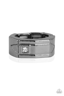 Atlas Black Mens Ring