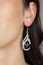 Load image into Gallery viewer, Dancefloor Diva Purple Earrings