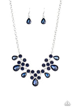 Load image into Gallery viewer, Debutante Drama Blue Necklace