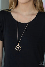 Load image into Gallery viewer, Square It Up Rose Gold Necklace