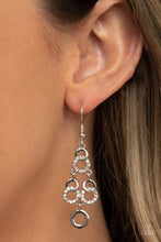 Load image into Gallery viewer, Luminously Linked White Earrings