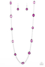 Load image into Gallery viewer, Glassy Glamorous Purple Necklace