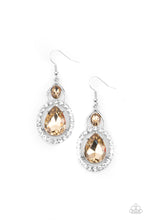 Load image into Gallery viewer, Double the Drama Brown Earrings