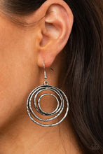 Load image into Gallery viewer, Spiraling Out of Control Silver Earrings