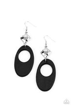 Load image into Gallery viewer, Retro Reveal Black Wood Earrings