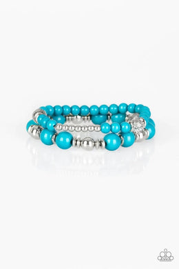 Colorful Collisions Blue Bracelet