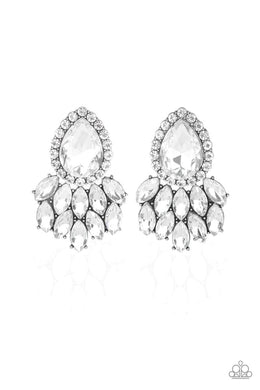 A Breath of Fresh Heir White Post Earrings