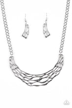 Load image into Gallery viewer, Fashionably Fractured Silver Necklace