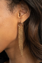 Load image into Gallery viewer, Divinely Dipping Gold Post Earrings