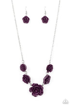 Load image into Gallery viewer, Primrose and Pretty Purple Necklace