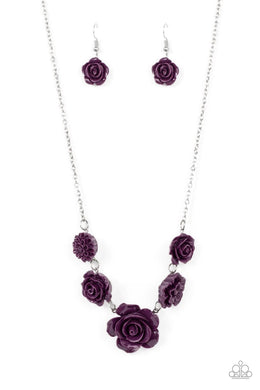 Primrose and Pretty Purple Necklace
