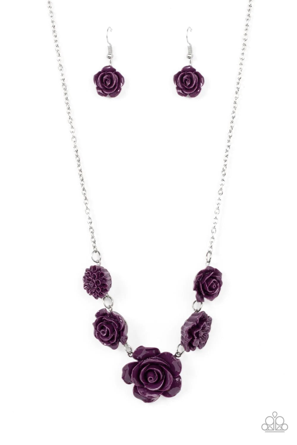 Primrose and Pretty Purple Necklace