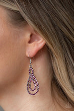 Load image into Gallery viewer, Sassy Sophistication Purple Earrings