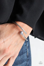 Load image into Gallery viewer, Industrial Impact Silver Hinged Bracelet