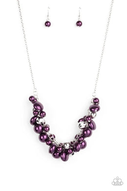 Battle of the Bombshells Purple Necklace