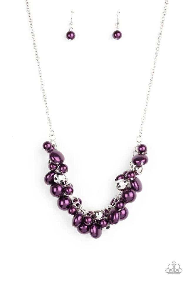 Battle of the Bombshells Purple Necklace