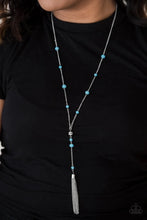 Load image into Gallery viewer, Out All Night Blue Necklace