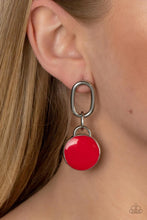 Load image into Gallery viewer, Drop a Tint Red Post Earrings