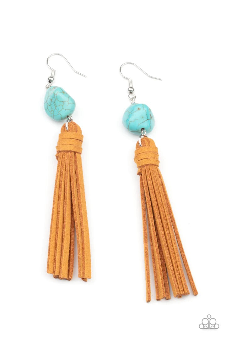 All Natural Allure Blue Earrings