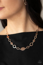 Load image into Gallery viewer, Working Oval Time Rose Gold Necklace
