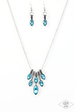 Load image into Gallery viewer, You Should See Me in a Crown Blue Necklace