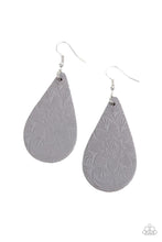 Load image into Gallery viewer, Subtropical Seasons Silver Leather Earrings