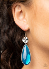 Load image into Gallery viewer, Jaw Dropping Drama Blue Earrings