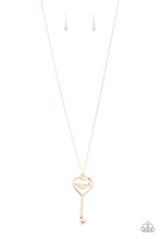 Load image into Gallery viewer, The Key to Mom’s Heart Gold Necklace
