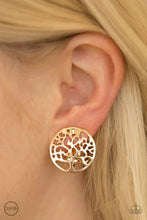 Load image into Gallery viewer, Royal Tree-tment Gold Clip On Earrings