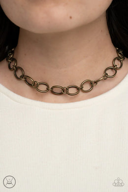 90’s Nostalgia Brass Choker