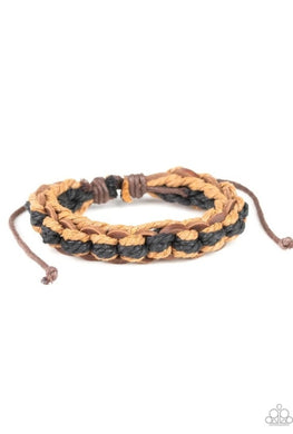 Weave It to Me Brown Urban Bracelet