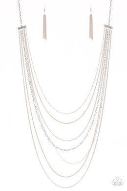 Radical Rainbows Brown Necklace