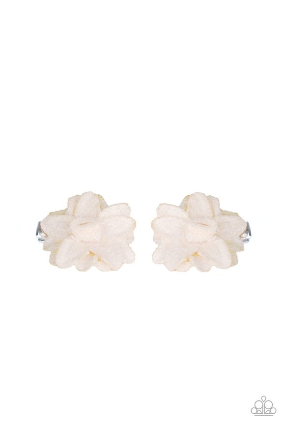 Lovely in Lilies White Hair Clips