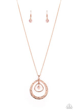 Load image into Gallery viewer, Tasteful Teardrops Copper Necklace