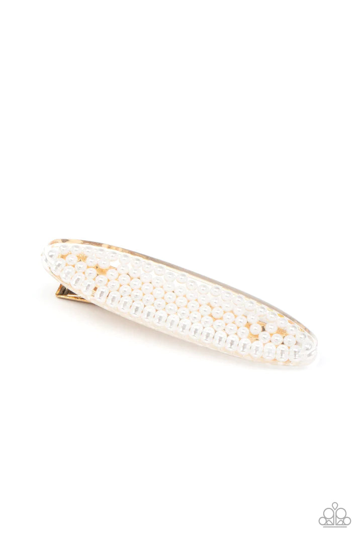 Pearl Pizzaz Gold Hair Clip