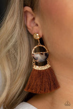 Load image into Gallery viewer, Tassel Trot Brown Earrings