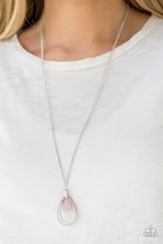 Load image into Gallery viewer, Teardrop Tranquility Pink Necklace