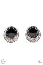 Load image into Gallery viewer, Off the Richer Scale Black Clip On Earrings