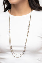Load image into Gallery viewer, Petitely Prismatic Brass Necklace