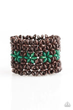 Load image into Gallery viewer, Bahama Babe Green Wood Bracelet