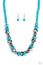 Load image into Gallery viewer, Warped Whimsicality Blue Necklace