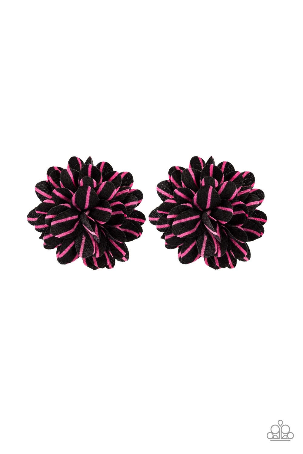 Darling Duo Pink/Black Hair Clips