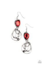Load image into Gallery viewer, Galactic Drama Red Earrings