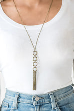 Load image into Gallery viewer, Ready Set GEO Brass Necklace