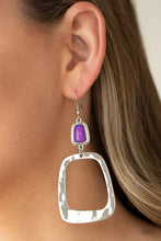 Load image into Gallery viewer, Material Girl Mod Purple Earrings