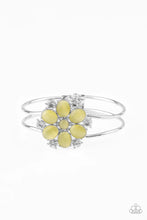 Load image into Gallery viewer, Garden Extravagance Yellow Hinged Bracelet