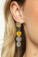 Load image into Gallery viewer, Asymmetrical Appeal Yellow Earrings