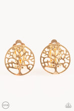 Load image into Gallery viewer, Royal Tree-tment Gold Clip On Earrings