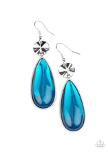 Load image into Gallery viewer, Jaw Dropping Drama Blue Earrings